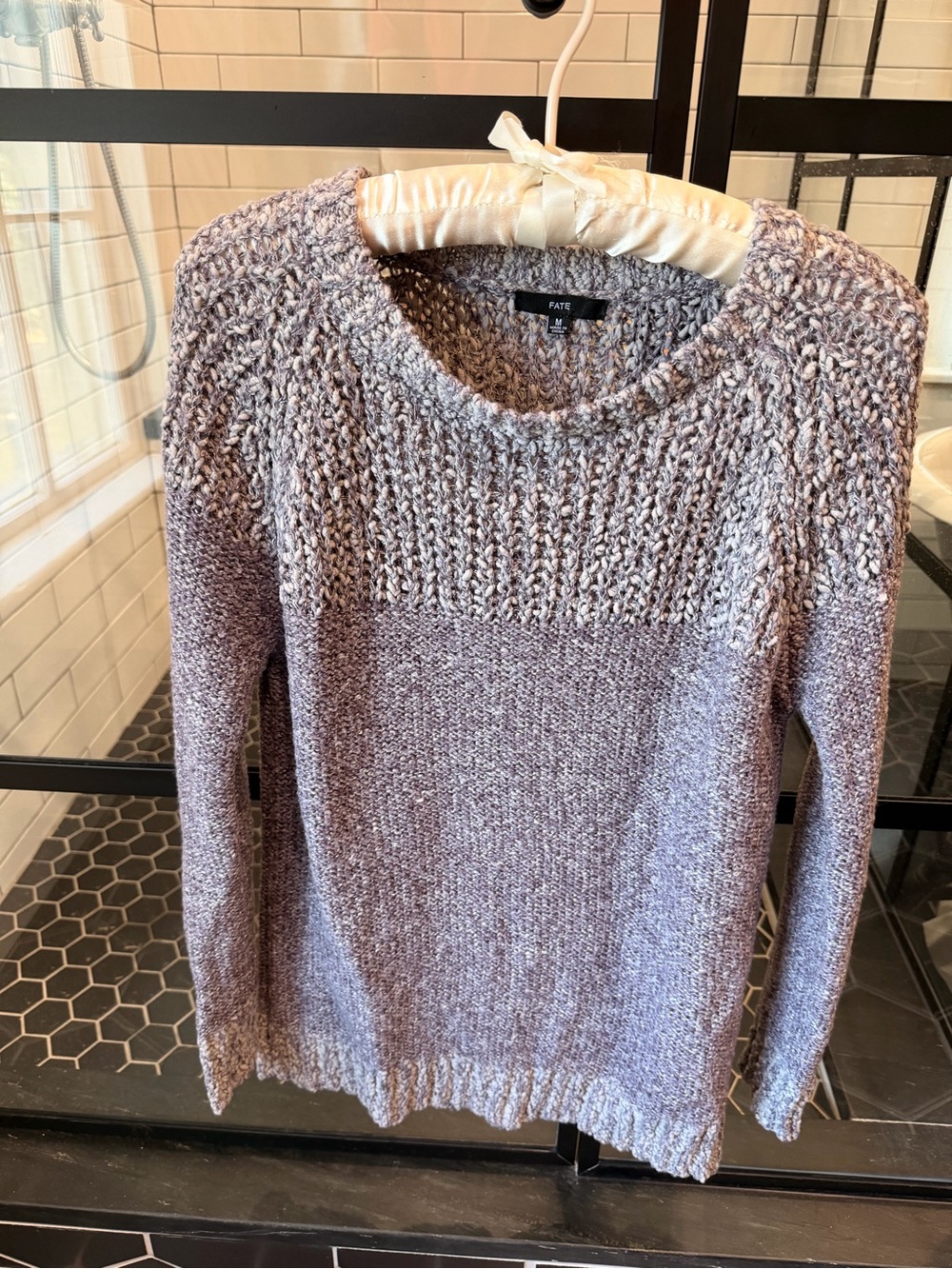Fate Heather Lavender Crewneck Sweater